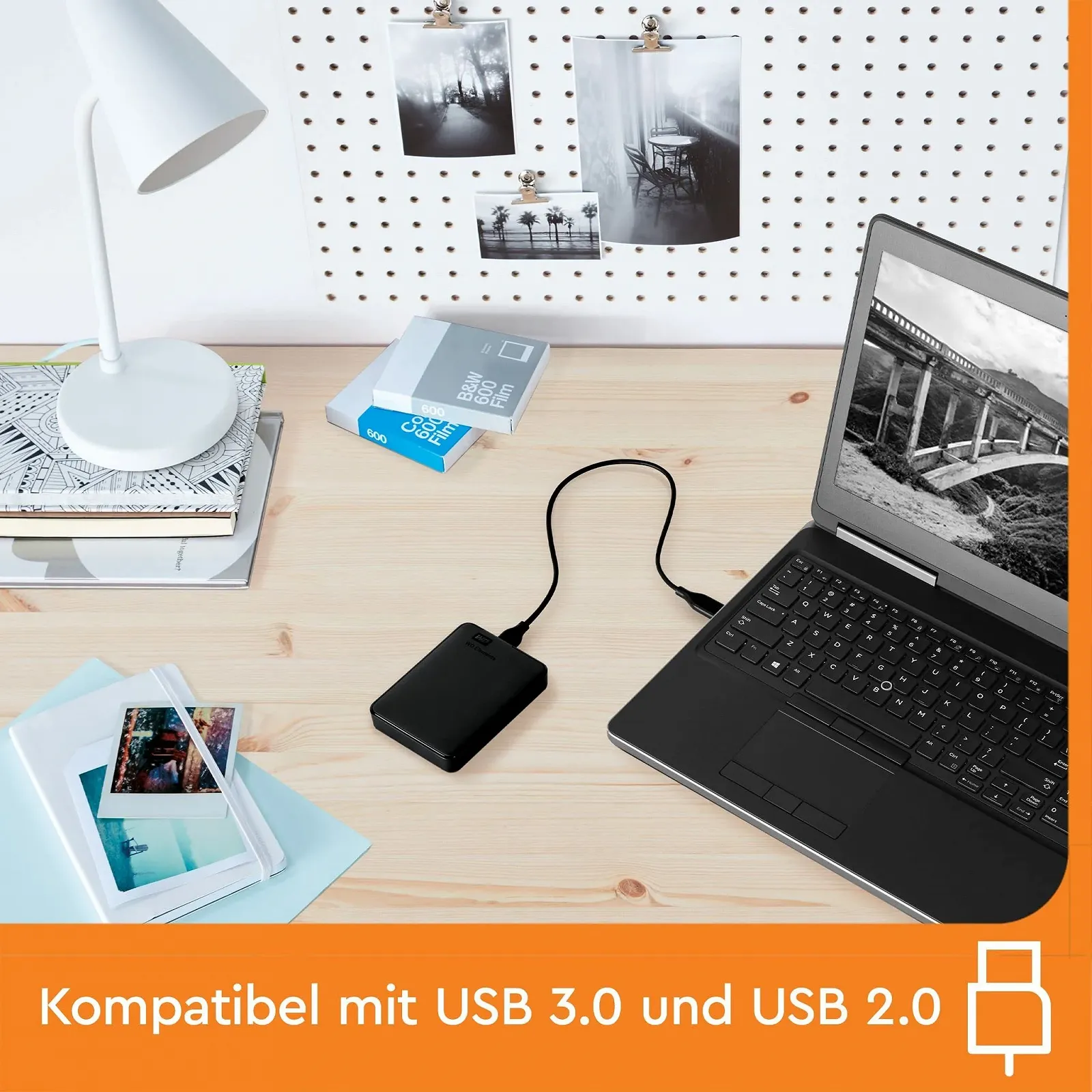 Зовнішній жорсткий диск WD Elements Portable WDBU6Y0030BBK-WESN 3 TB USB 3.0 Black, фото №3 Зовнішній жорсткий диск WD Elements Portable WDBU6Y0030BBK-WESN 3 TB USB 3.0 Black, фото №3