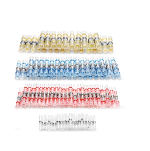 Термоусаживаемая гильза с припоем 0.25-6.0 мм PWR набор 100 шт, фото №2