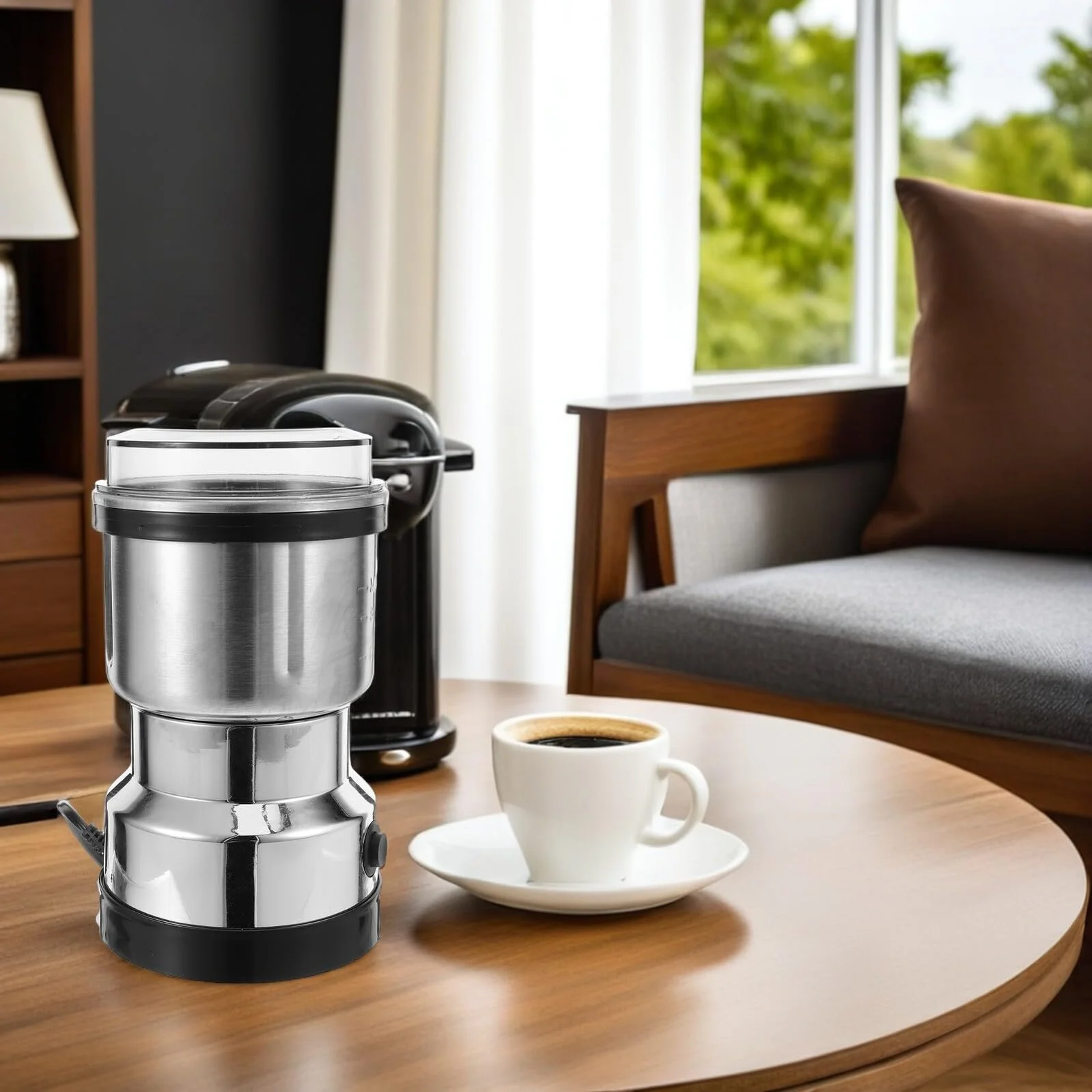 Електрична Кавомолка Ciieeo Compact, Нержавіюча сталь, фото №7