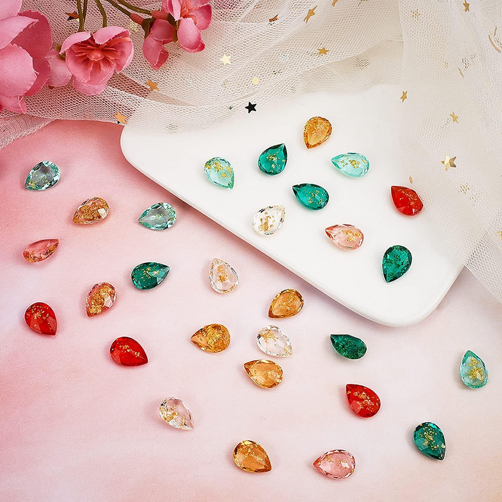 Стрази для нігтів NICENEEDED Форма краплі, 6 кольорів, фото №7