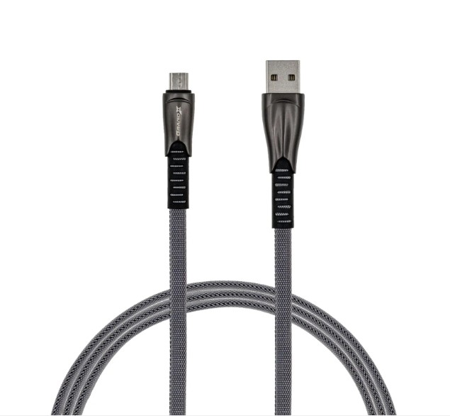 Кабель Grand-X USB microUSB 2A 1м Black FM09, фото №2