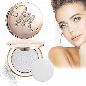 Пудра для лица Golden Diamond Face Powder прессованная #01 Matte White - Фото 1