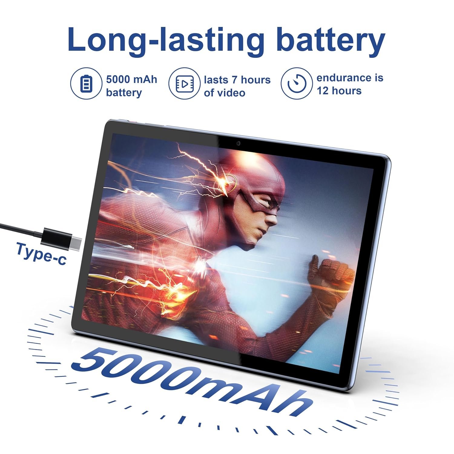 Планшет 10.1" Tibuta SmartPad A10 2+2/64Gb 4 ядер Android 13 5000 mAh Черный, фото №6