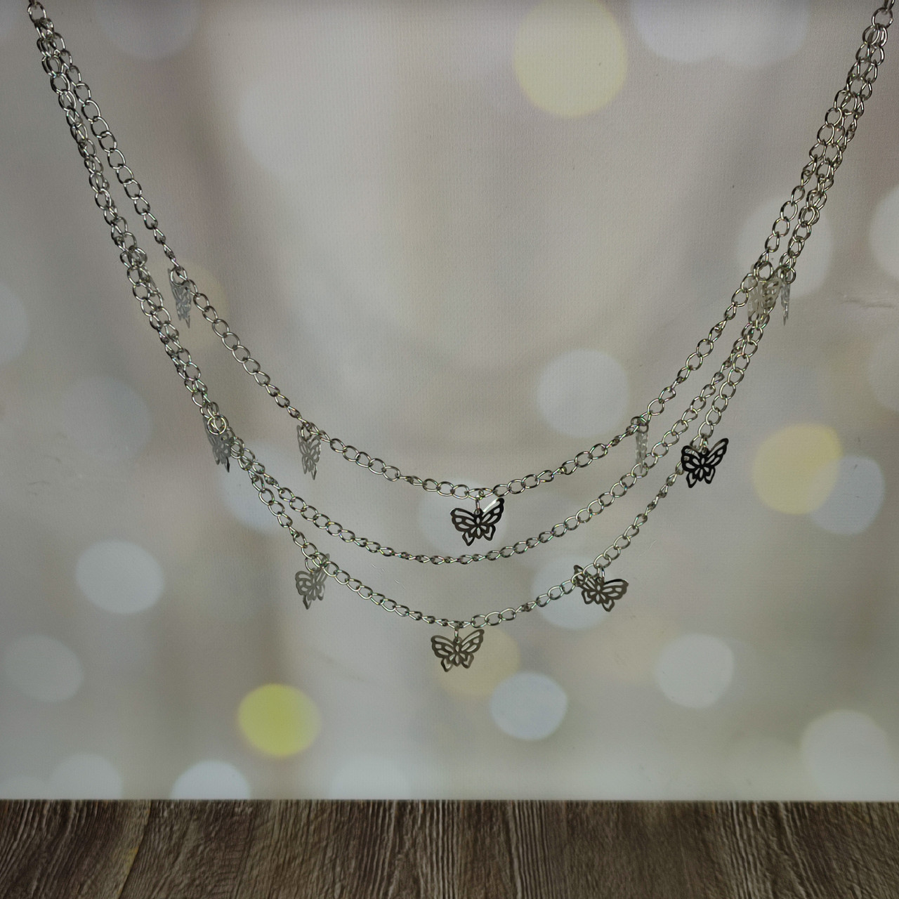 Тройная цепочка на джинсы штаны брюки юбку одежду Бабочки, фото №1 Тройная цепочка на джинсы штаны брюки юбку одежду Бабочки, фото №1