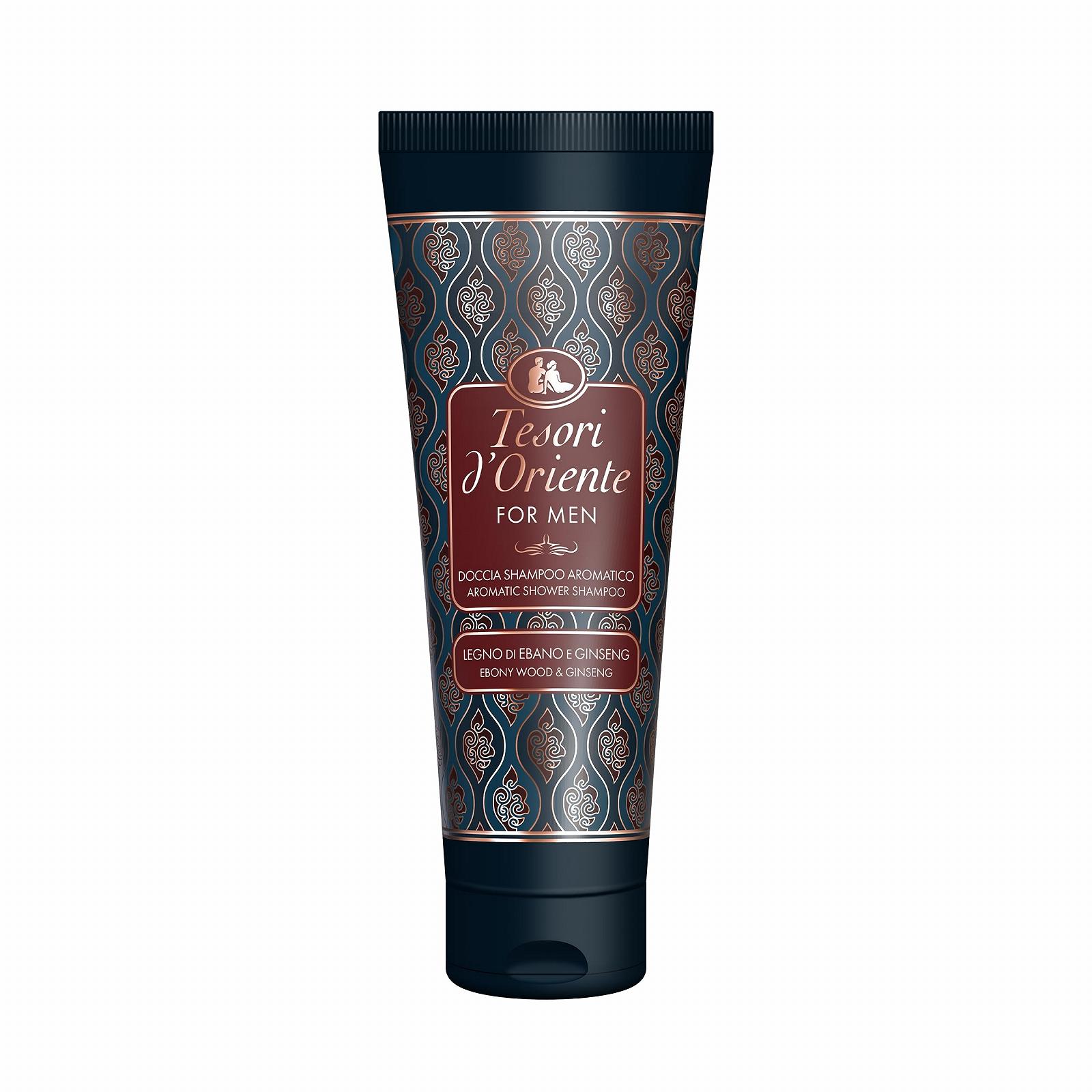 Шампунь-гель для душа Tesori d'Oriente For Men Ebony and Ginseng с пантенолом 250 мл, фото №1