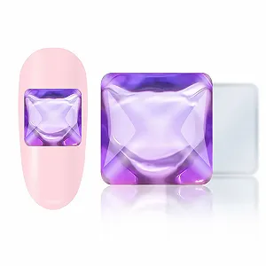 Стразы для ногтей Плоские Квадратные Фиолетовые 50 шт - Фото 1