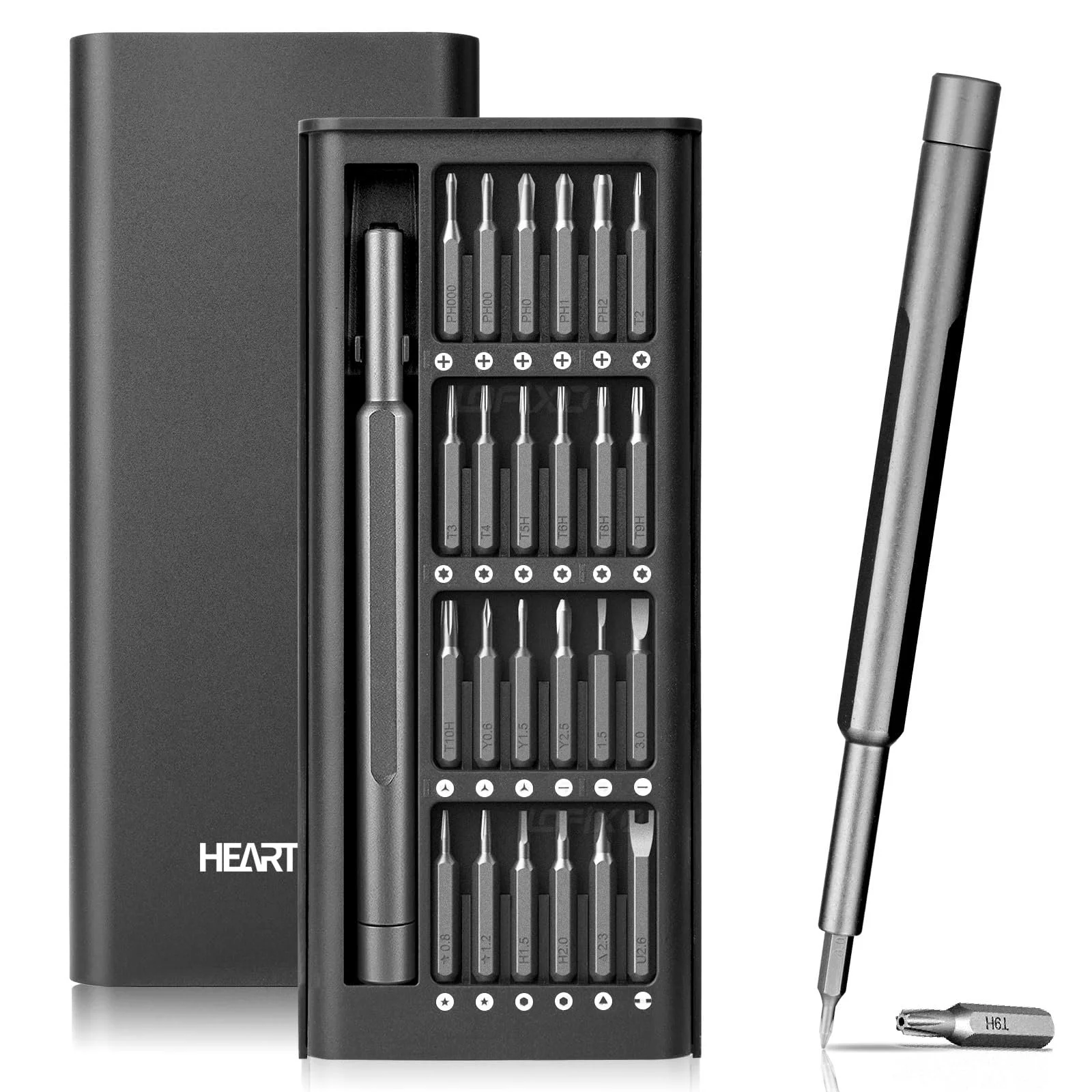 Набір прецизійних викруток магнітний Torx Pentalobe Triwing Flathead Phillips 25-в-1 для iPhone/Xbox/Switch/Mac, фото №1