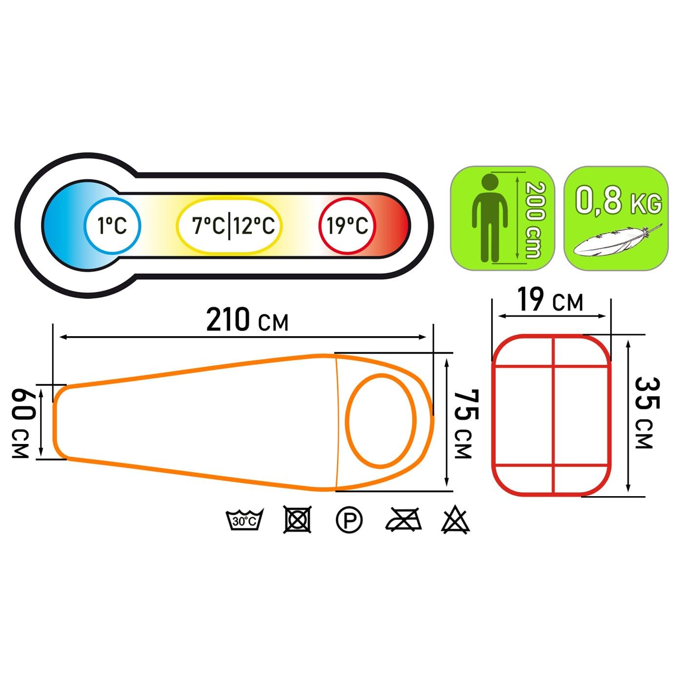 Спальний мішок AbarQs Mumia M850, фото №5
