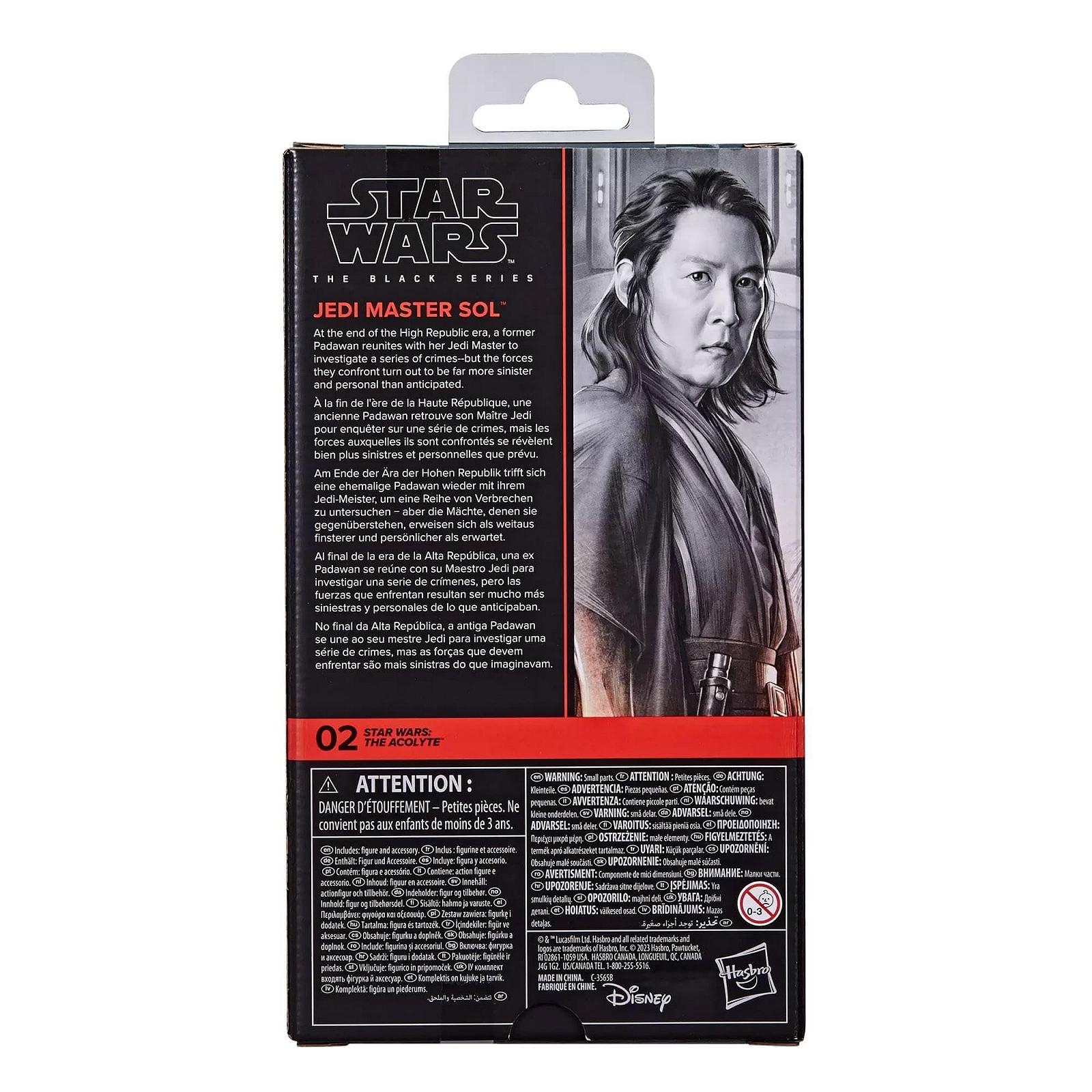 Фигурка Star Wars The Black Series Мастер-джедай Сол, масштаб 15 см, фото №9
