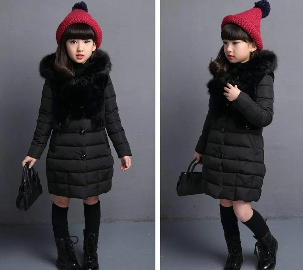 Зимова пухова куртка для дівчаток Princess, зимове пальто, фото №4