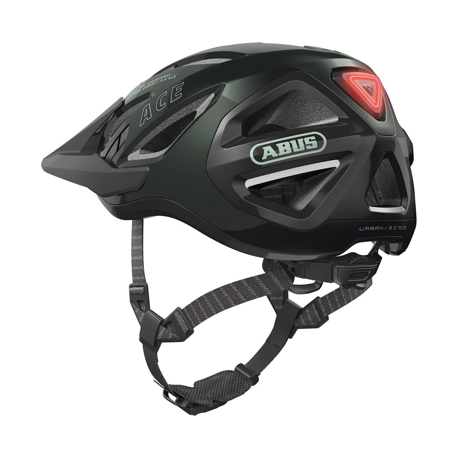 Шлем Abus Urban-I 3.0 ACE, городской, велосипедный, со светодиодным задним фонарем, удлиненным козырьком и магнитной застежкой, для мужчин и женщин, фото №6