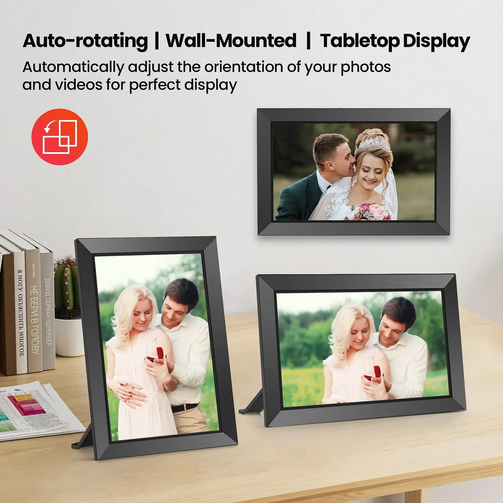 Цифровая фоторамка Frameo IPS-Touchscreen 1280 x 800 10.1" WLAN 32 GB, фото №8 Цифровая фоторамка Frameo IPS-Touchscreen 1280 x 800 10.1" WLAN 32 GB, фото №8