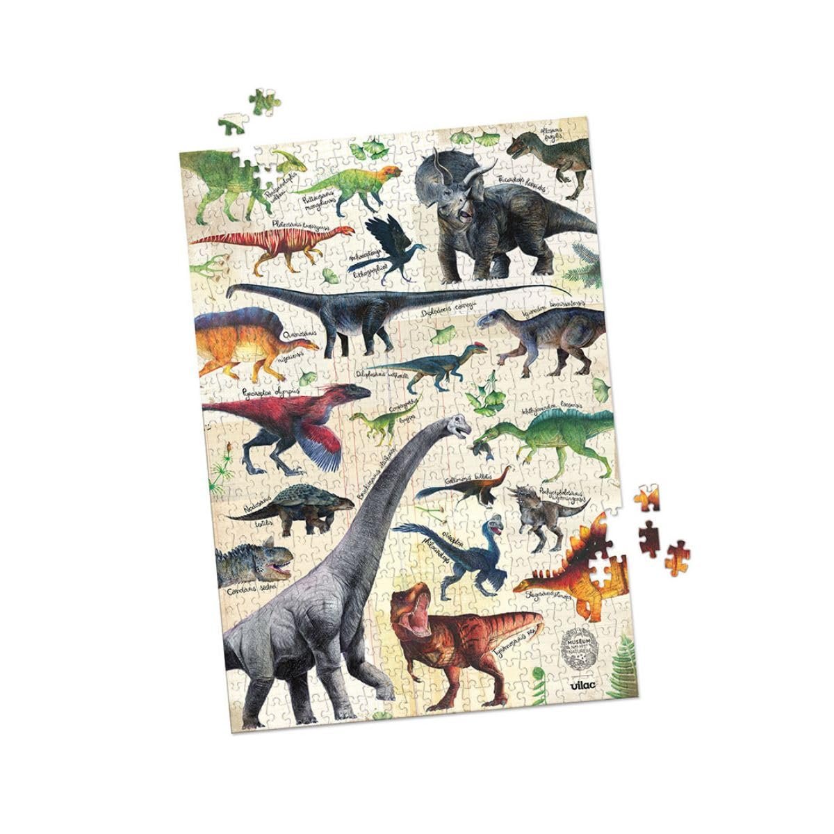 Пазл Vilac Dinosaur 500 деталей, фото №3 Пазл Vilac Dinosaur 500 деталей, фото №3