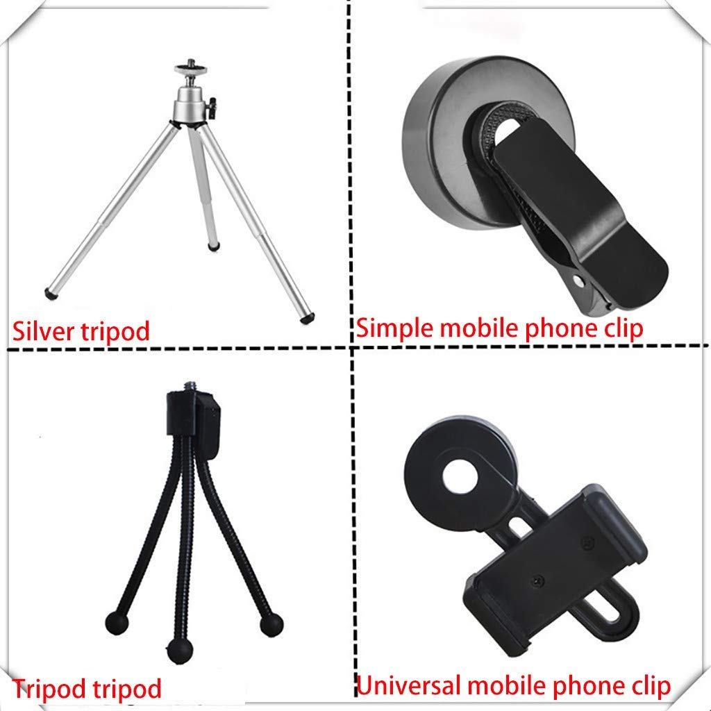 Монокуляр TAZYMKSD с оптической линзой + штатив + клипса для телефона для взрослых и детей, фото №5