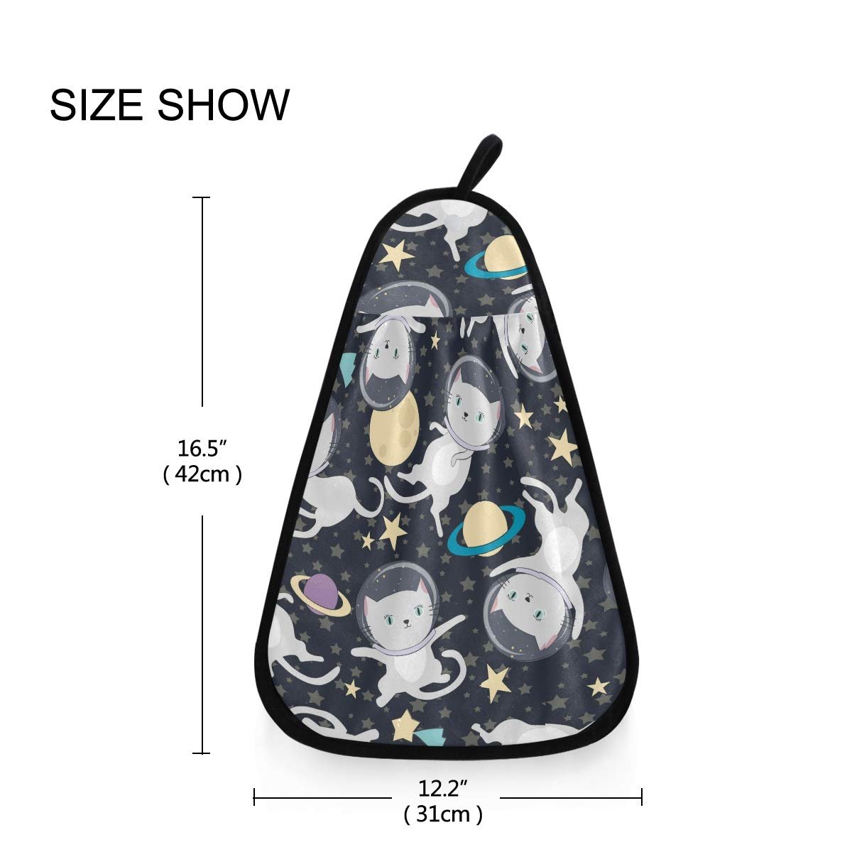 Рушник Stars Astronaut Cute Cat 42 x 31 см, фото №6
