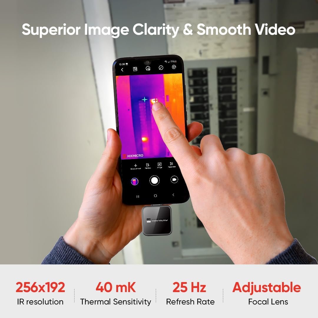 Тепловізійна камера HIKMICRO Mini2Plus 256 x 192 40mk 25Hz Чорний, фото №3