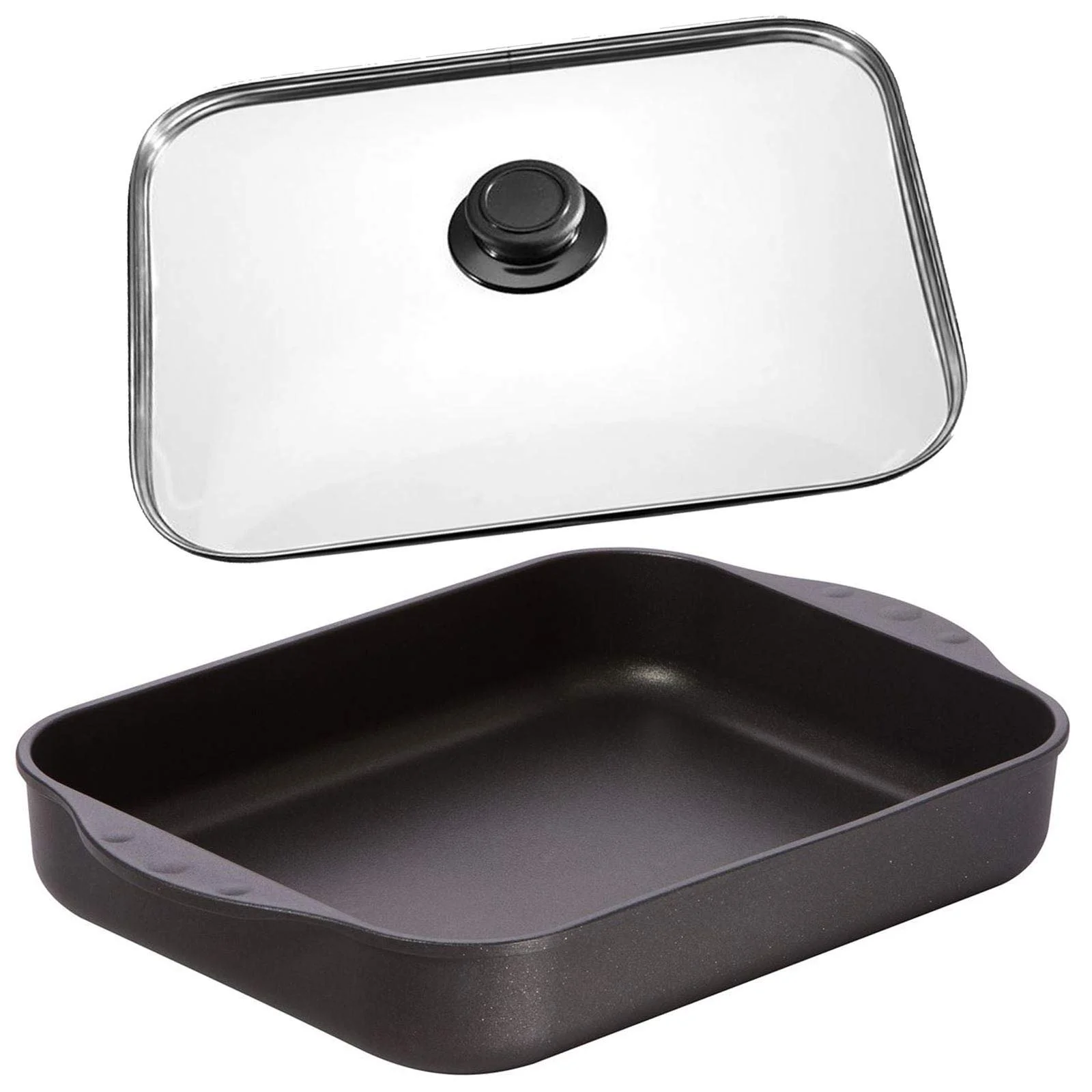 Набор форм для запекания Eurolux с крышкой, индукционная, прямоугольная, литой алюминий, 32 x 25 см, фото №1 Набор форм для запекания Eurolux с крышкой, индукционная, прямоугольная, литой алюминий, 32 x 25 см, фото №1