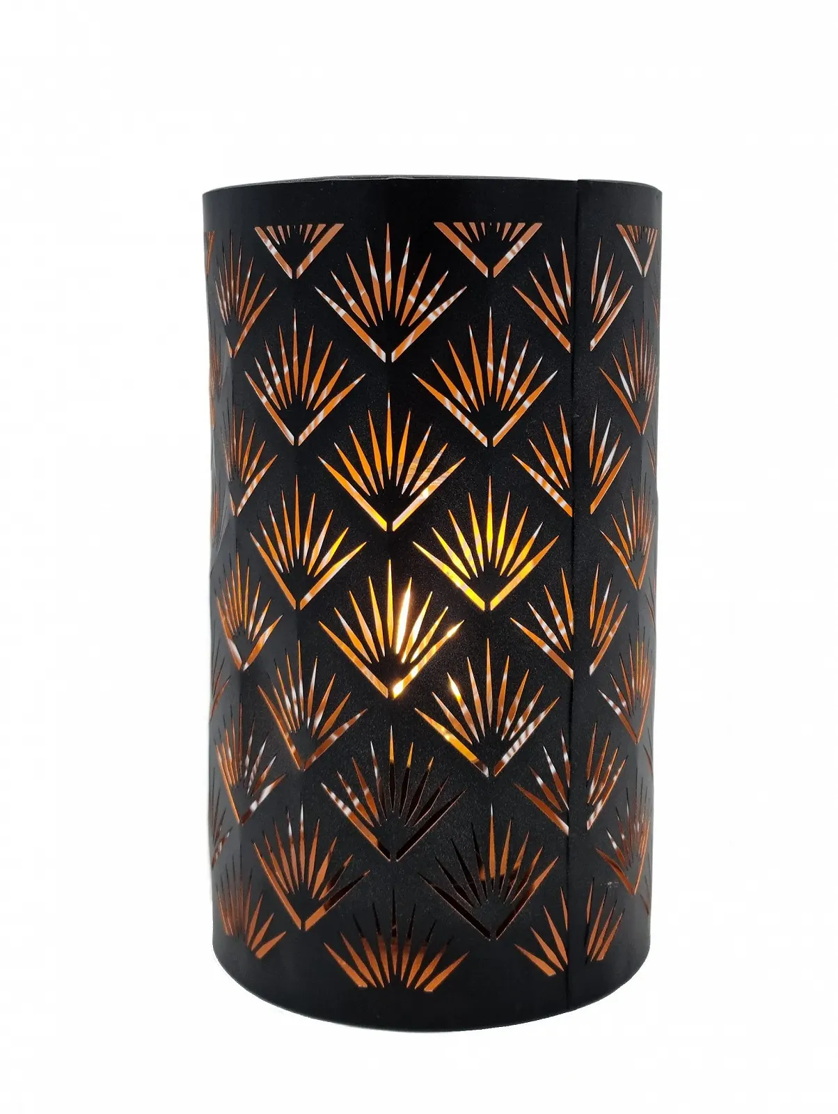 Настільна лампа Spetebo LED металева 3D ефект 20x12 см кругла на батарейках, фото №1