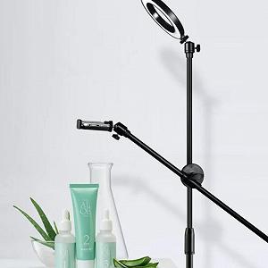 Штатив с лампой 26см напольный для съемки сверху творчество flatlay - Фото 1