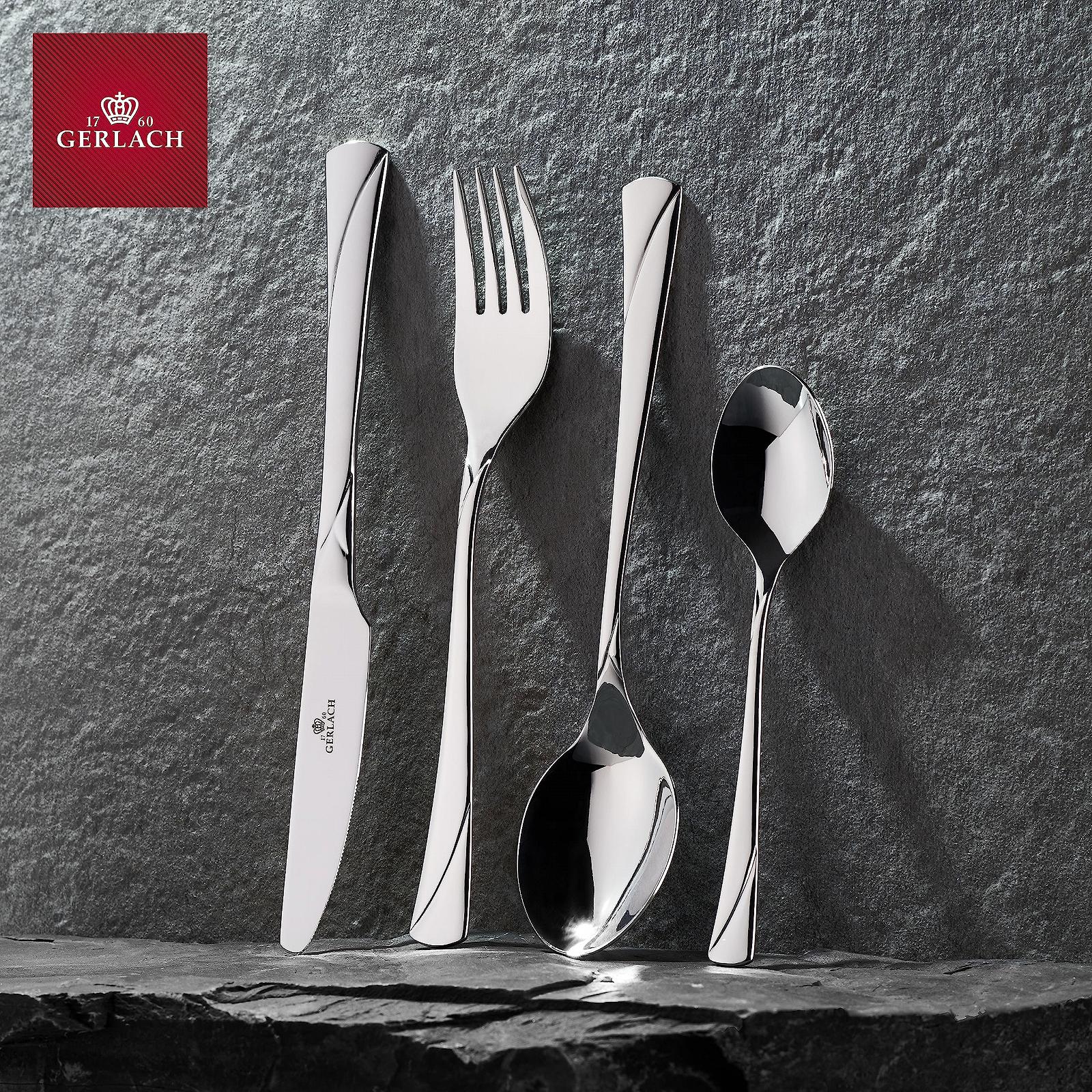 Набір столових приборів Gerlach Valor на 6 персон, 24 предмети, блискучі, фото №5 Набір столових приборів Gerlach Valor на 6 персон, 24 предмети, блискучі, фото №5