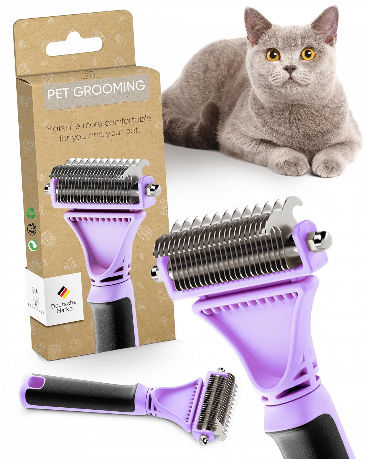 Щетка для кошек Pretty Paw для чувствительных животных с массажным эффектом для короткой и длинной шерсти, фото №1 Щетка для кошек Pretty Paw для чувствительных животных с массажным эффектом для короткой и длинной шерсти, фото №1
