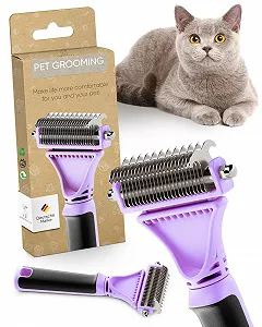Щітка для котів Pretty Paw для чутливих тварин з масажним ефектом для короткої та довгої шерсті - Фото 1