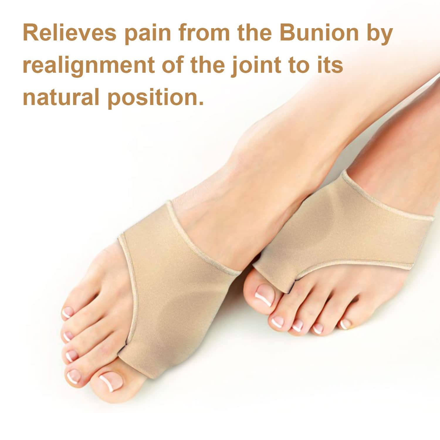 Роздільник для пальців ніг Hallux Valgus 4шт, Шкарпетки-роздільники для пальців ніг, фото №5