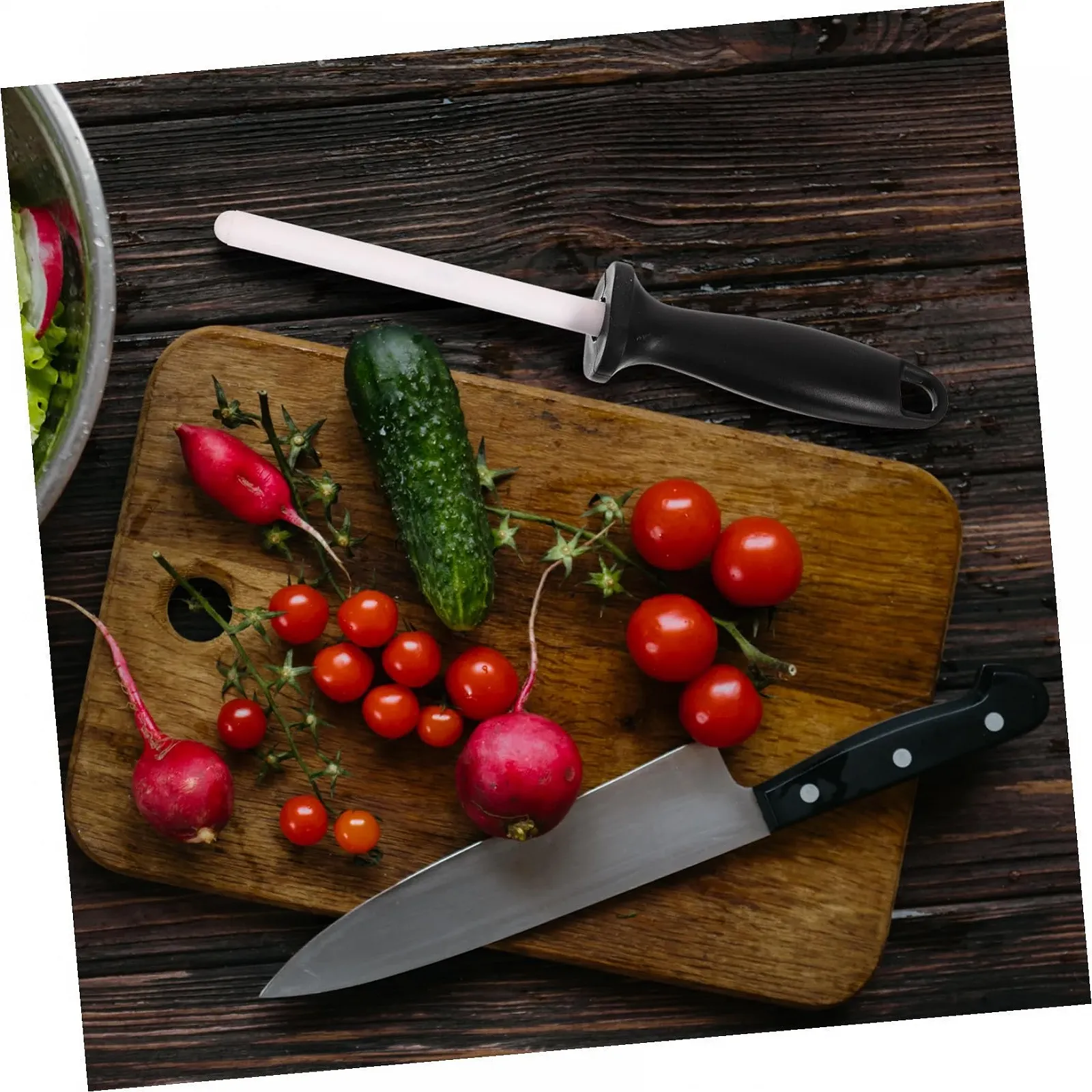 Керамический мусат для ножей Homoyoyo с эргономичной ручкой многофункциональный, фото №4