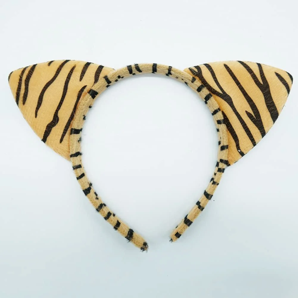 Набір з 3 плюшевих обручів на голову з котячими вушками, фото №8