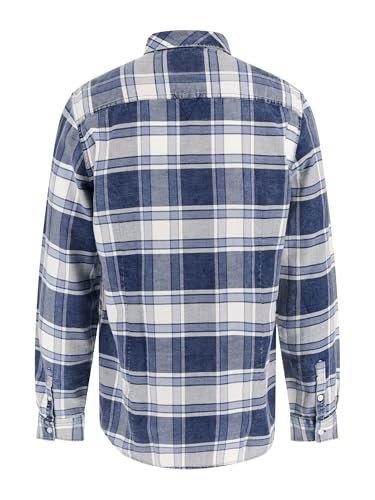 Мужская рубашка Guess - Amsterdam L/S Синий-Белый - L, фото №2 Мужская рубашка Guess - Amsterdam L/S Синий-Белый - L, фото №2