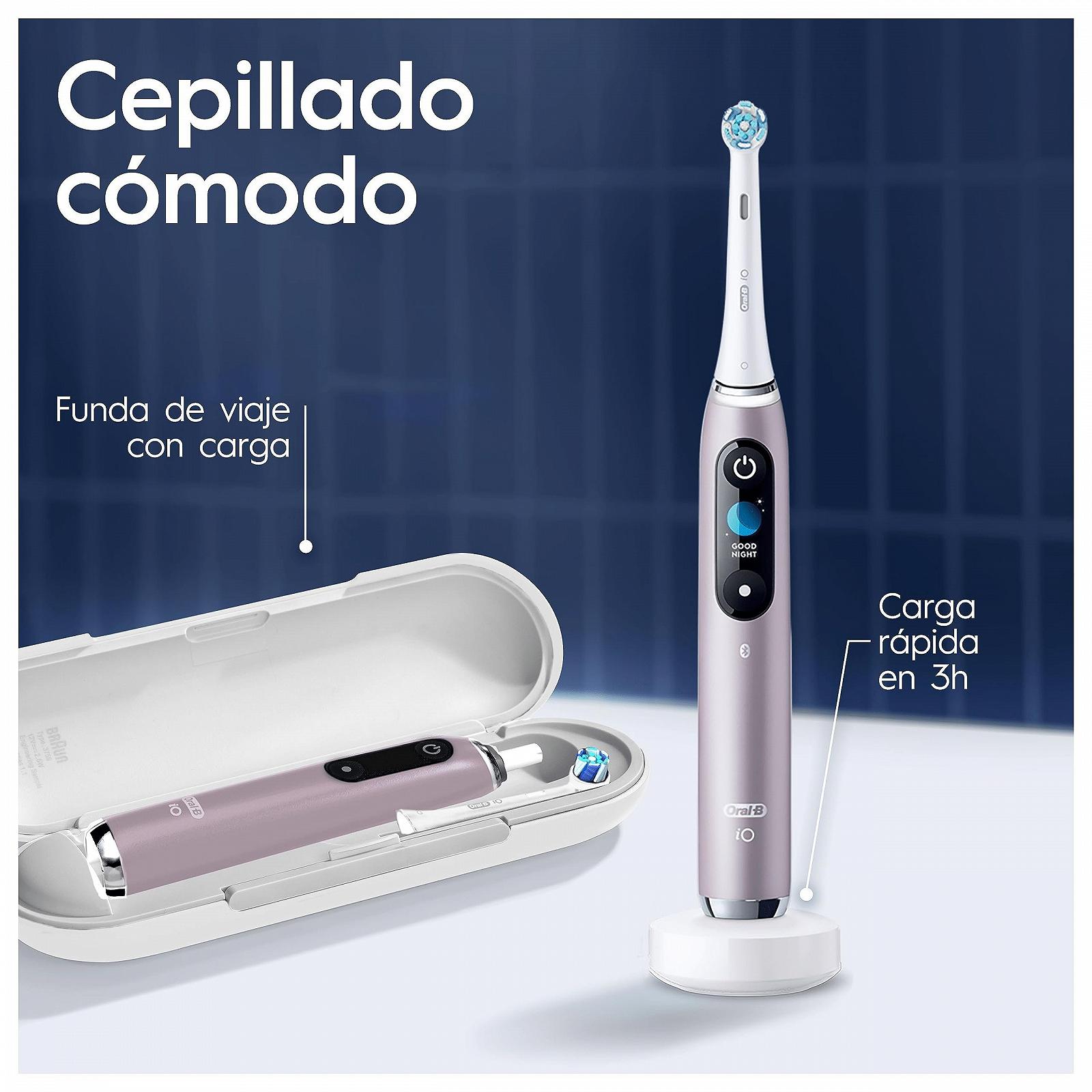 Зубная щетка электрическая Oral-B iO 9 Rose Quartz с 2 насадками и 1 дорожным зарядным устройством, фото №7