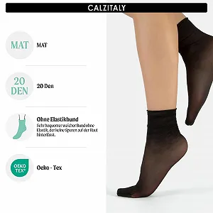 Шкарпетки жіночі SHEER POP 20 DEN чорні (4 пари) synthetic.ua - Фото 1