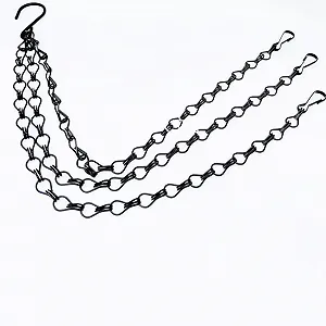 Підвісні ланцюги для квіткових горщиків Pack of 6 Металеві 40 см synthetic.ua - Фото 1