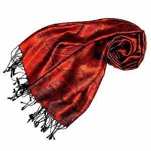 Платок-пашмина Lorenzo Cana Luxury Jacquard 100% шелк, 70 x 190 см, узор пейсли, шелковый. - Фото 1