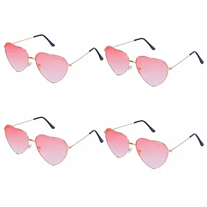 Сонцезахисні окуляри Серце Zythrem Золота оправа - Фото 1