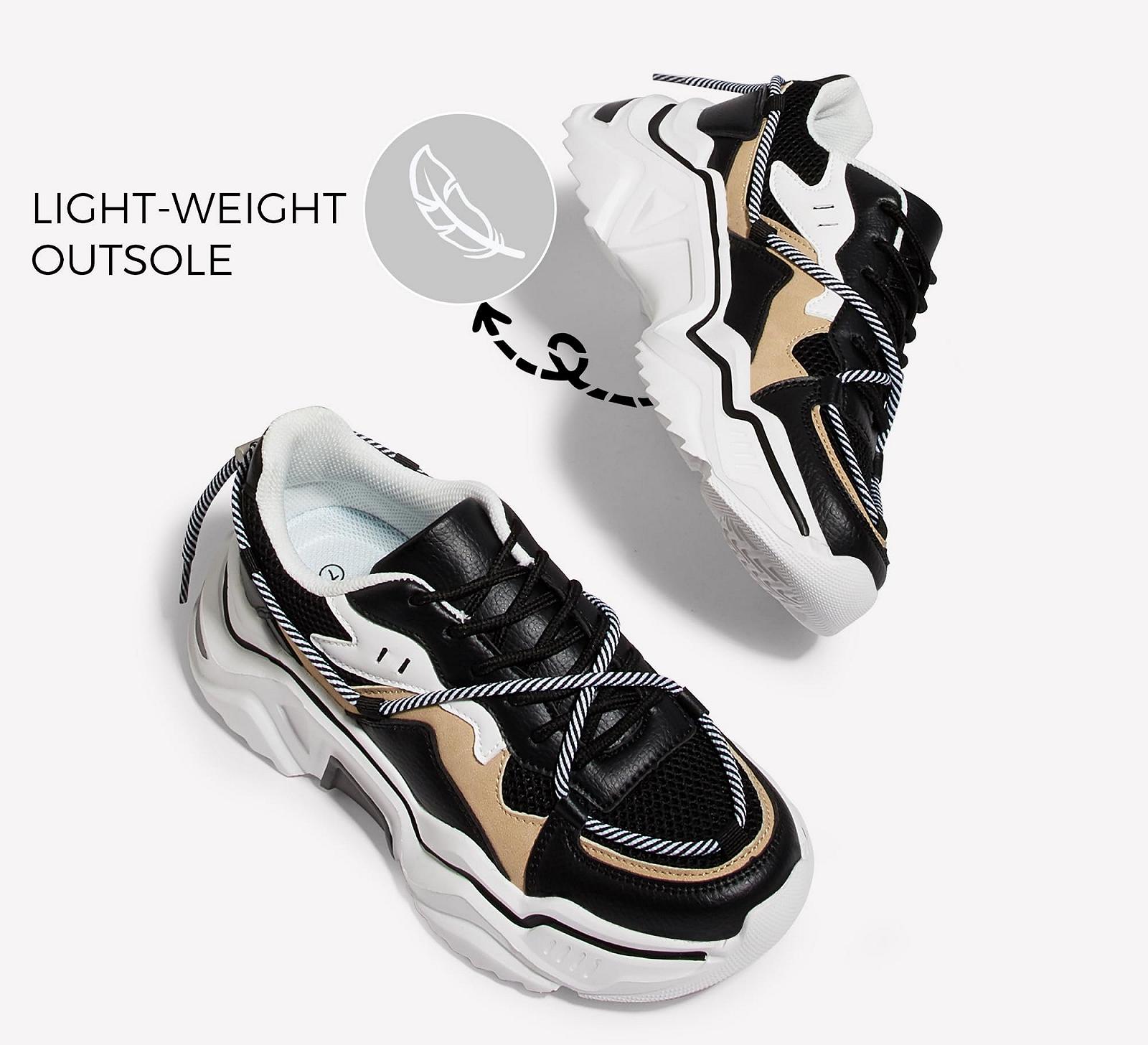 Кросівки на платформі LUCKY STEP Жіночі Різнобарвні Ретро Масивні Кросівки Dad Shoes Модні Різнокольорові для повсякденного носіння та ходьби, фото №4