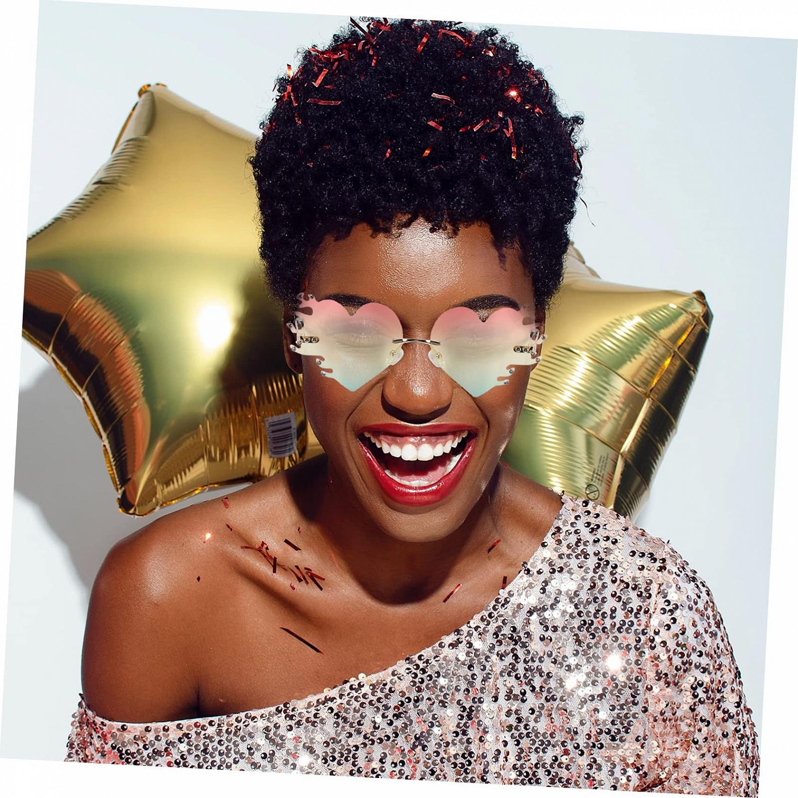 Сонцезахисні окуляри Без рамки Packove Візерунок серце та зірка, фото №4