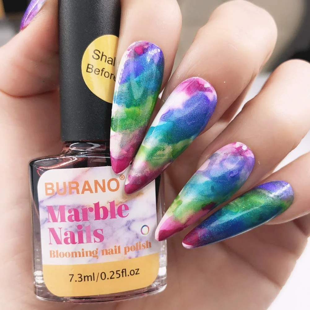 Гель-лак BURANO Мармур Ефект блискіток, Чорнило для нігтів 8, фото №3
