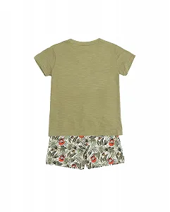 Пижама Disney Timon & Pumbaa для мальчиков, 100% хлопок, с короткими рукавами synthetic.ua - Фото 1