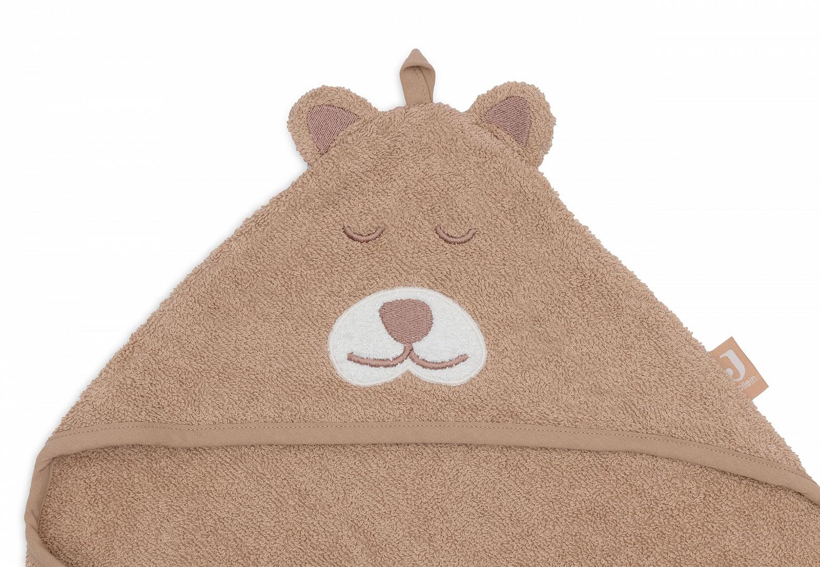 Полотенце с капюшоном Jollein Frottee Gepard Jungle Jambo коричневый (75x75 см), фото №4