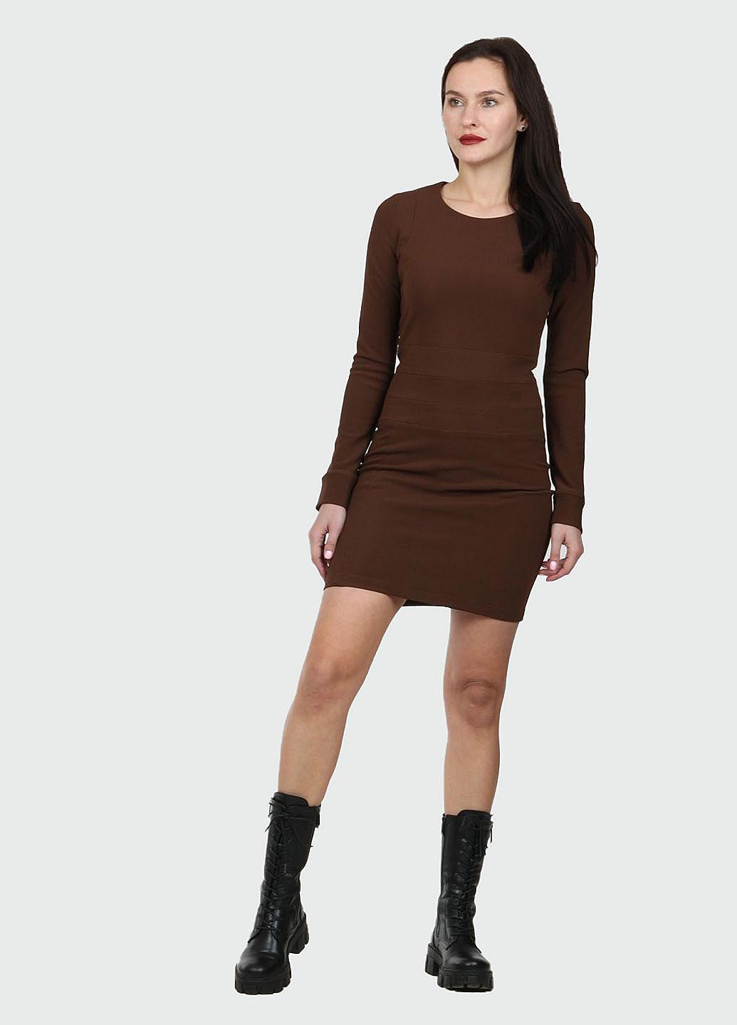 Платье Enna Levoni S Коричневый (ND-12413-Brown), фото №3