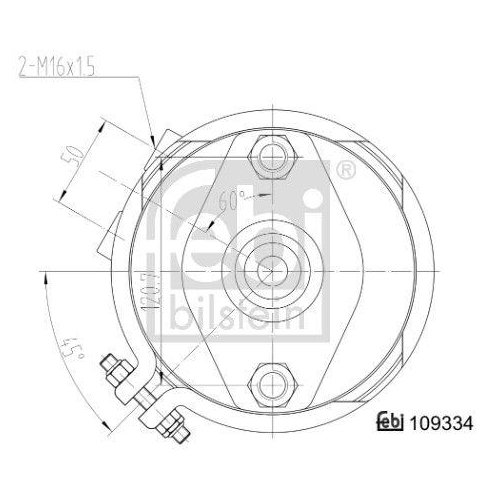 Тормозной энергоаккумулятор FEBI BILSTEIN 109334 для KÖGEL BPW KRONE, фото №3