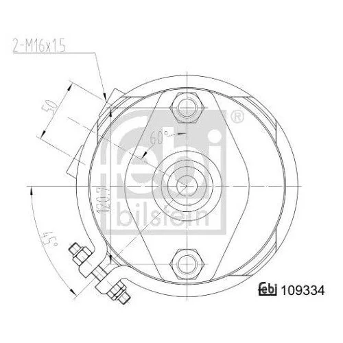 Тормозной энергоаккумулятор FEBI BILSTEIN 109334 для KÖGEL BPW KRONE, фото №3