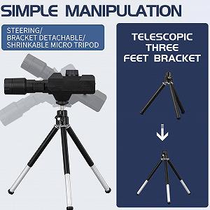 Цифровий Монокуляр Телескоп 70x HD 2MP WiFi Монокуляр з триногою synthetic.ua - Фото 1