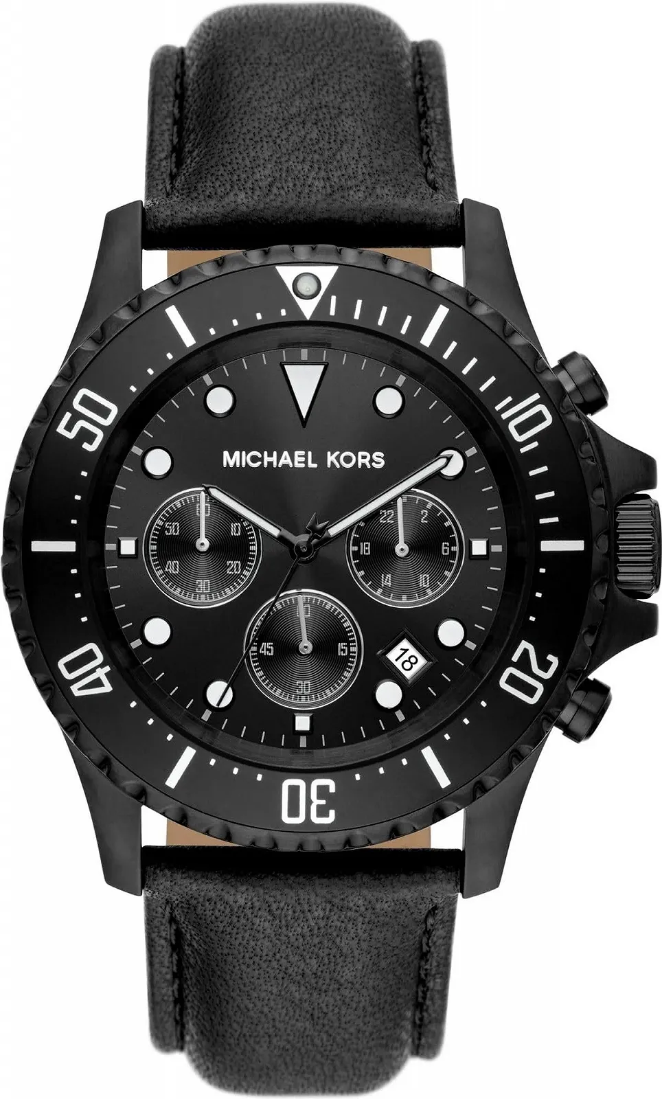 Мужской Хронограф Michael Kors Everest MK9053, черный, 45 мм, Ремешок, фото №1