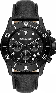 Мужской Хронограф Michael Kors Everest MK9053, черный, 45 мм, Ремешок - Фото 1