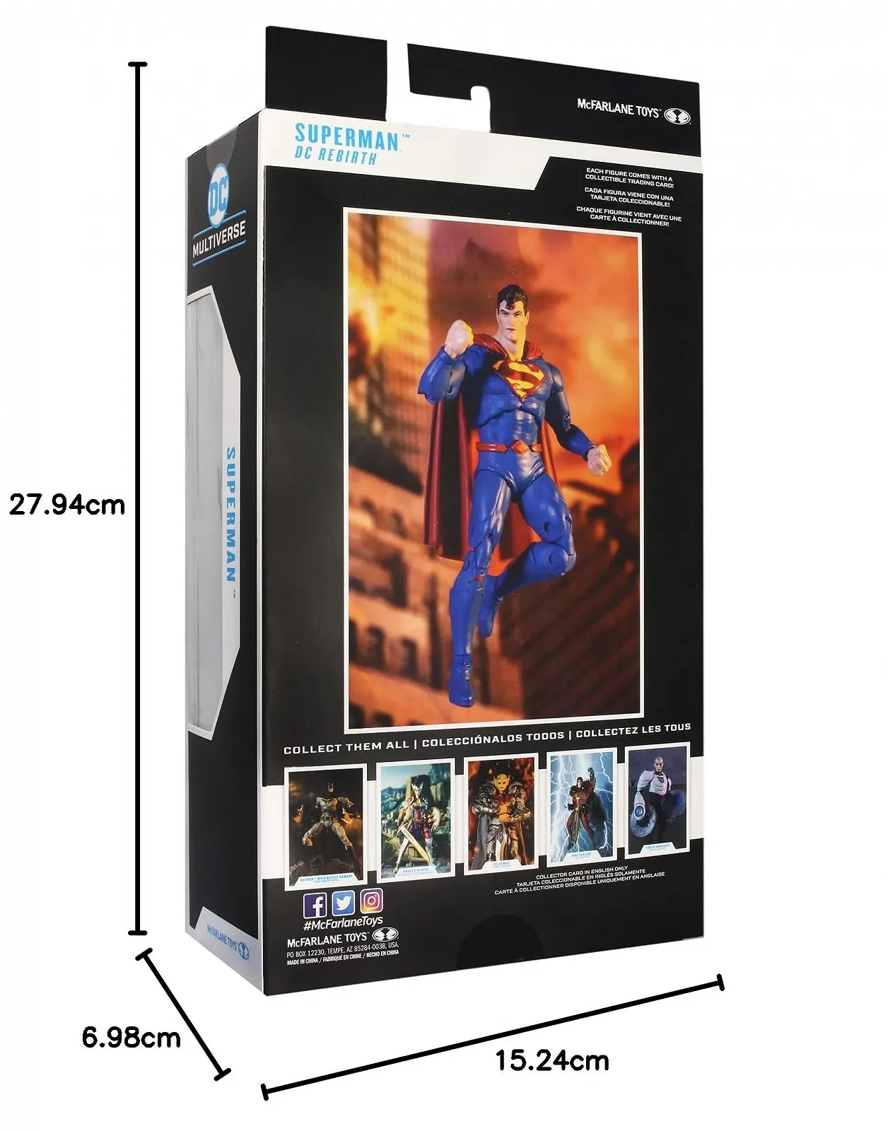 Колекційна фігурка Lansay DC Multiverse Superman Rebirth з аксесуарами 18 см, фото №8