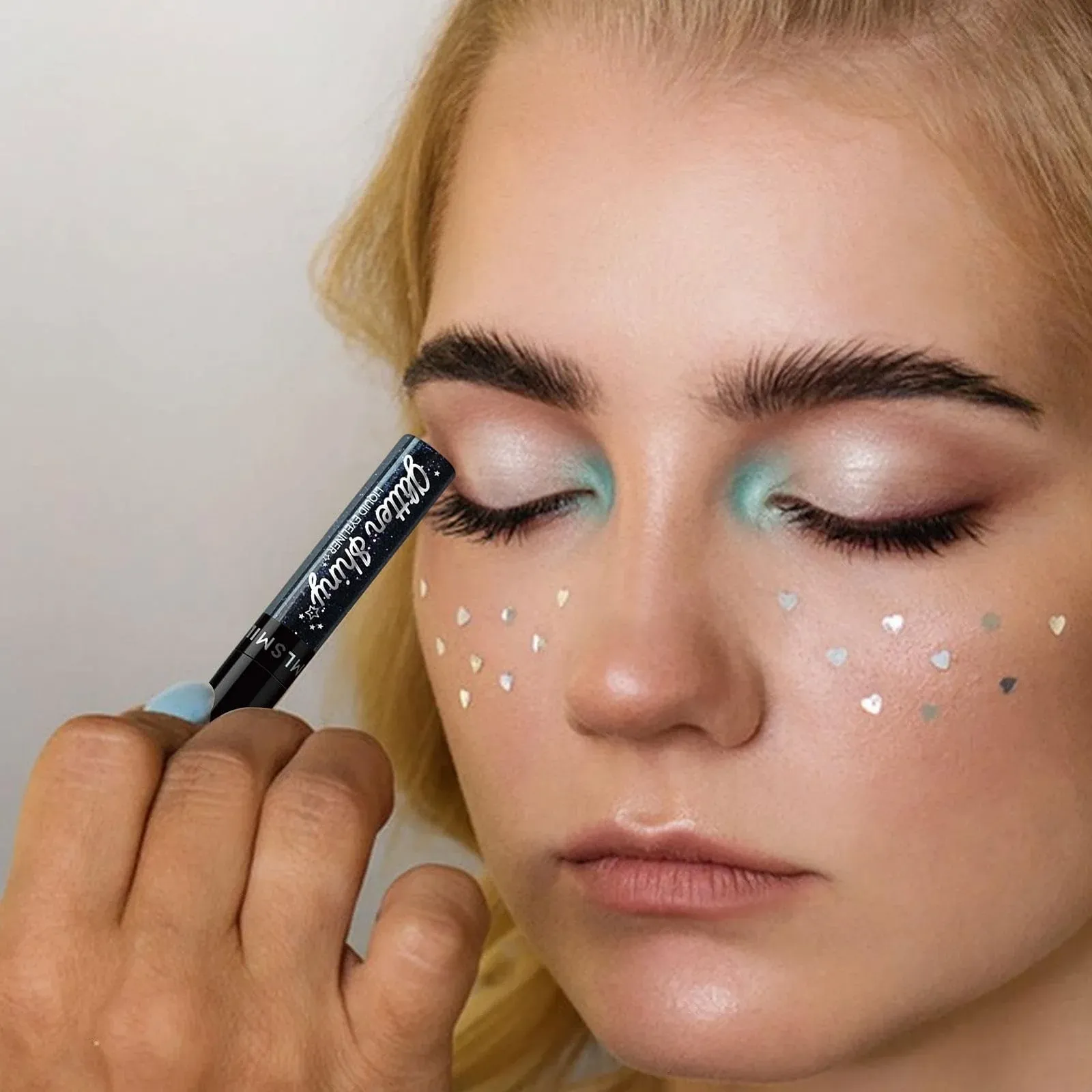 Подводка для глаз Блестящая Rosixehird Неоновая радужная, фото №6