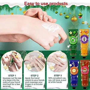 Крем для рук Набор Рождественский, Набор кремов для рук Рождественский подарочный, Набор кремов для рук, Рождественские подарки кремов для рук, 4 шт synthetic.ua - Фото 1