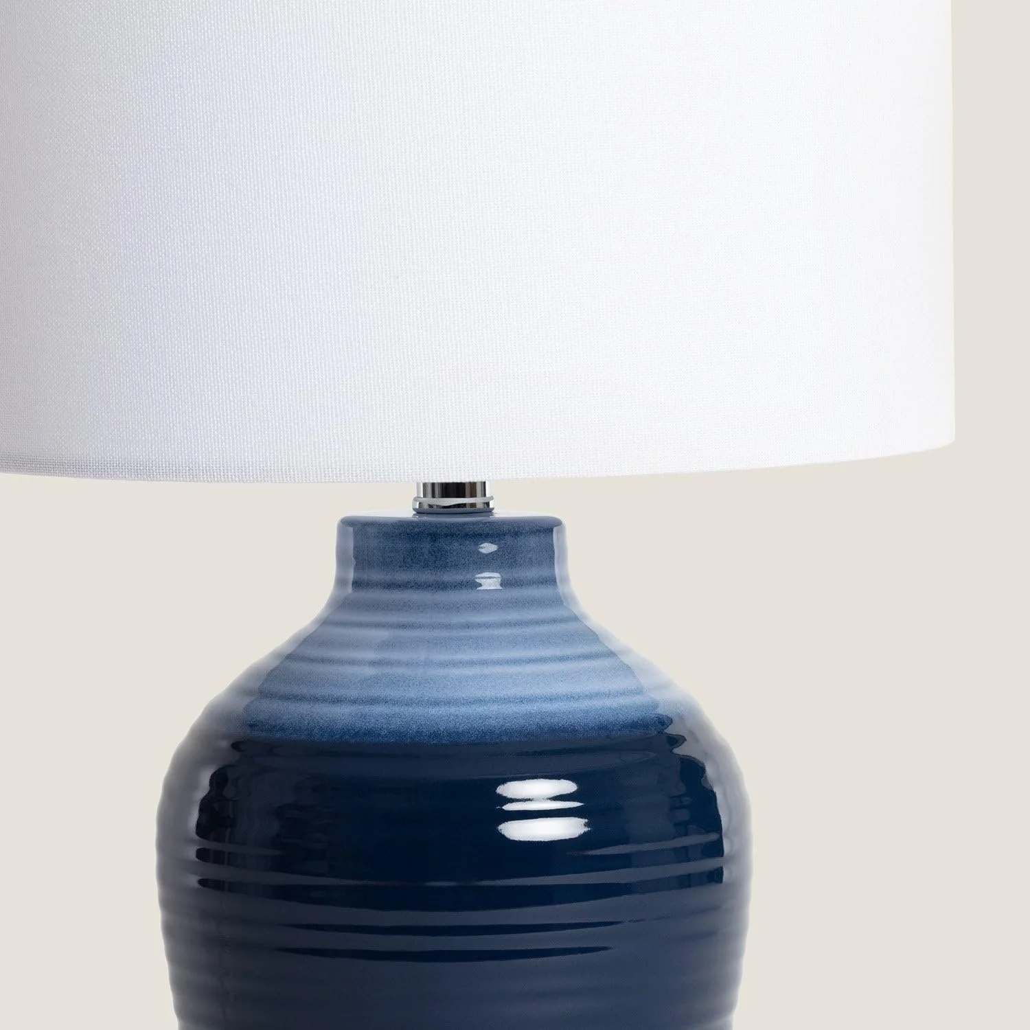Настільна лампа LEDKIA LIGHTING Botijo E27 Handpainted Dark Blue Ceramic 420 мм, фото №5